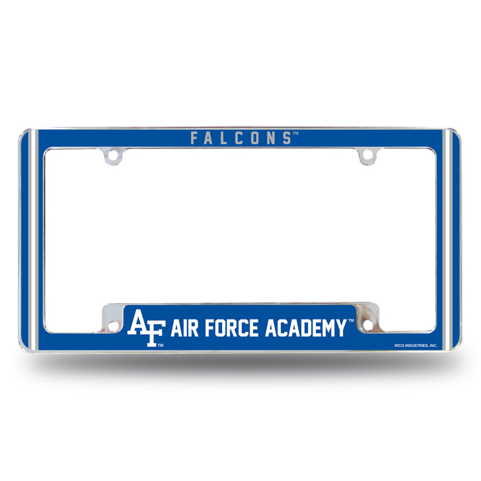 Air Force Academy Falcons  All Over Chrome License Plate Frame