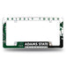 Adams State Grizzlies Primary 12" x 6" Chrome All Over Automotive License Plate Frame for Car/Truck/SUV    