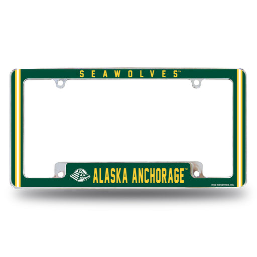 Alaska - Anchorage Seawolves  All Over Chrome License Plate Frame