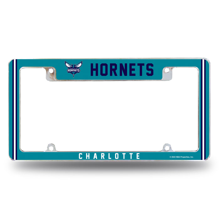 Charlotte Hornets  All Over Chrome License Plate Frame