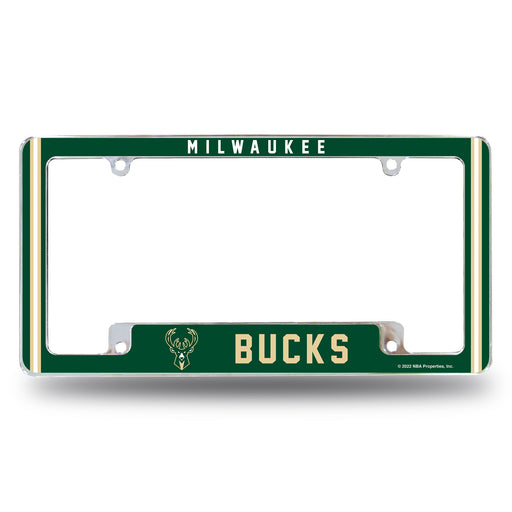 Milwaukee Bucks  All Over Chrome License Plate Frame
