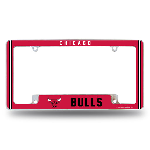 Chicago Bulls  All Over Chrome License Plate Frame