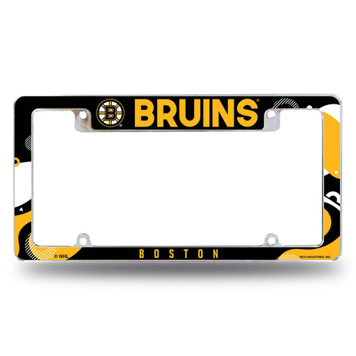 Boston Bruins  All Over Chrome License Plate Frame