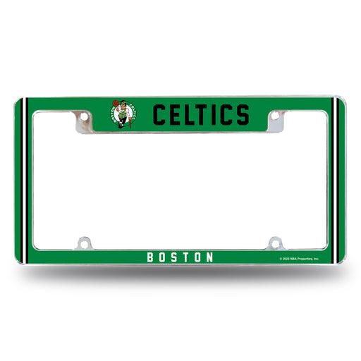 Boston Celtics  All Over Chrome License Plate Frame