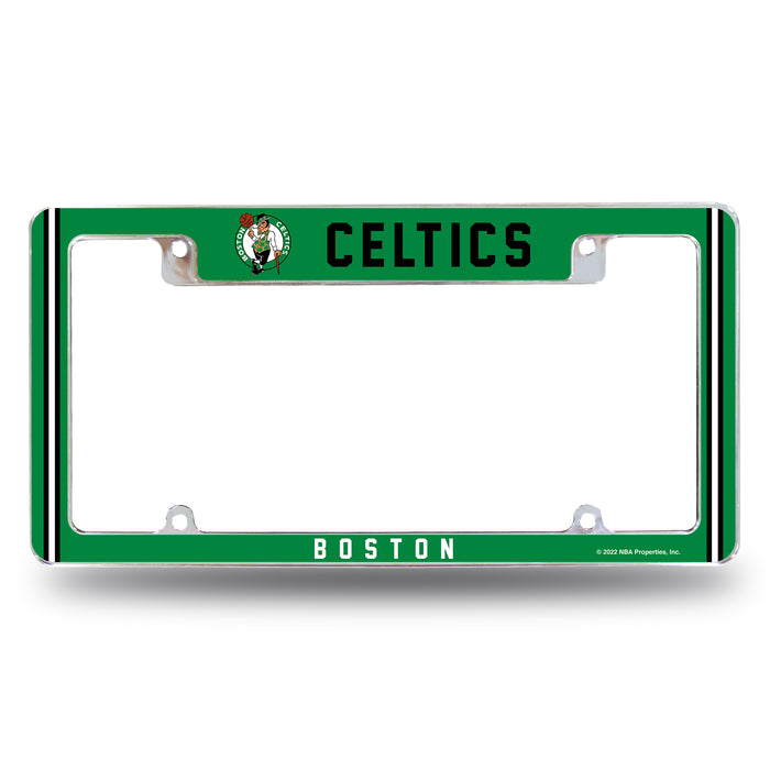 Boston Celtics  All Over Chrome License Plate Frame