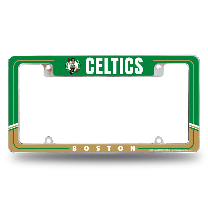 Boston Celtics  All Over Chrome License Plate Frame
