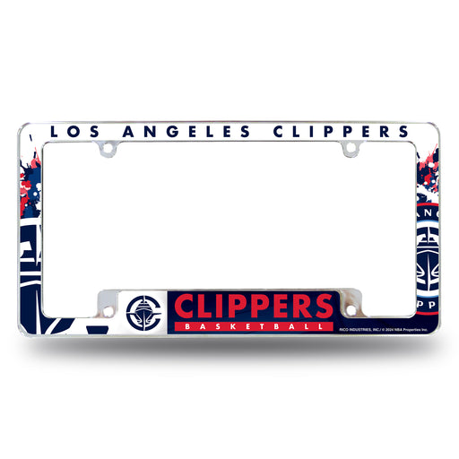 Los Angeles Clippers  All Over Chrome License Plate Frame