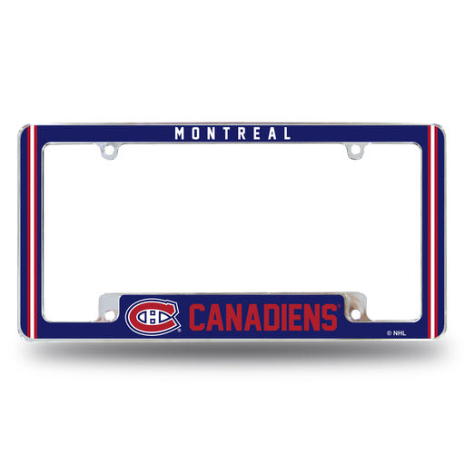 Montreal Canadiens  All Over Chrome License Plate Frame