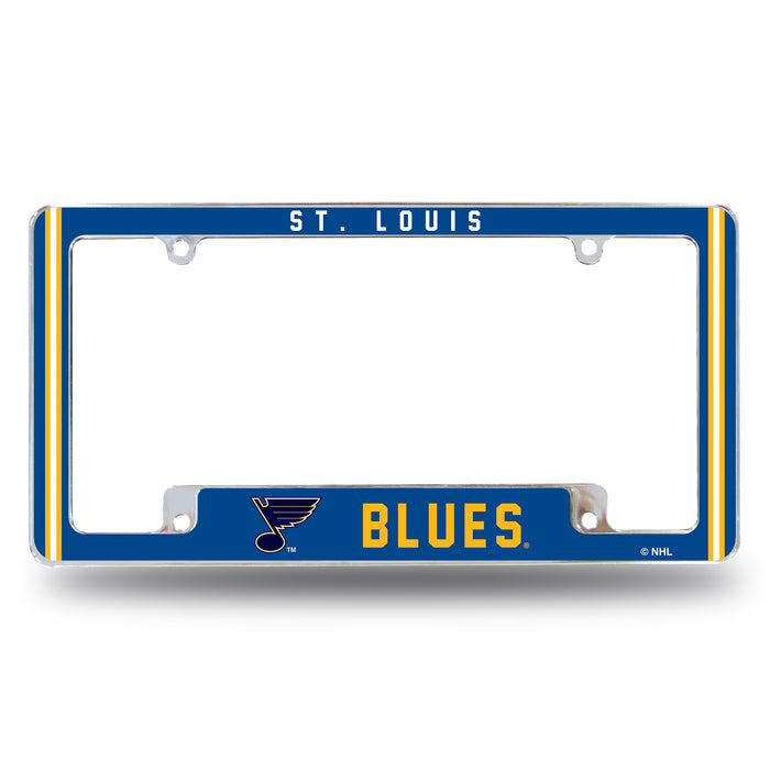 St. Louis Blues  All Over Chrome License Plate Frame
