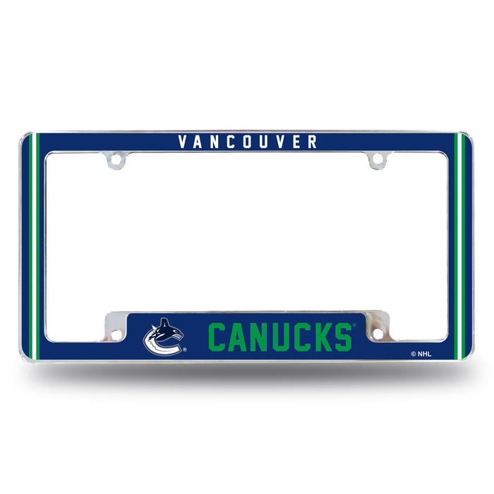 Vancouver Canucks  All Over Chrome License Plate Frame
