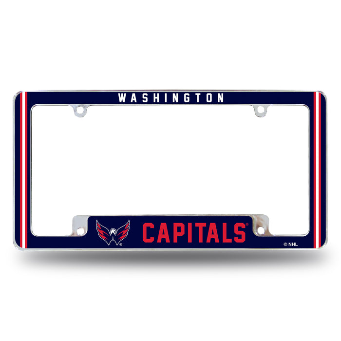 Washington Capitals  All Over Chrome License Plate Frame