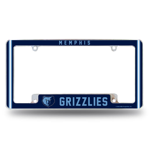 Memphis Grizzlies  All Over Chrome License Plate Frame