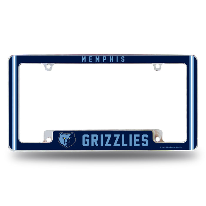 Memphis Grizzlies  All Over Chrome License Plate Frame