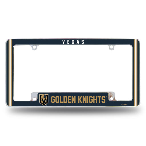 Las Vegas Golden Knights  All Over Chrome License Plate Frame