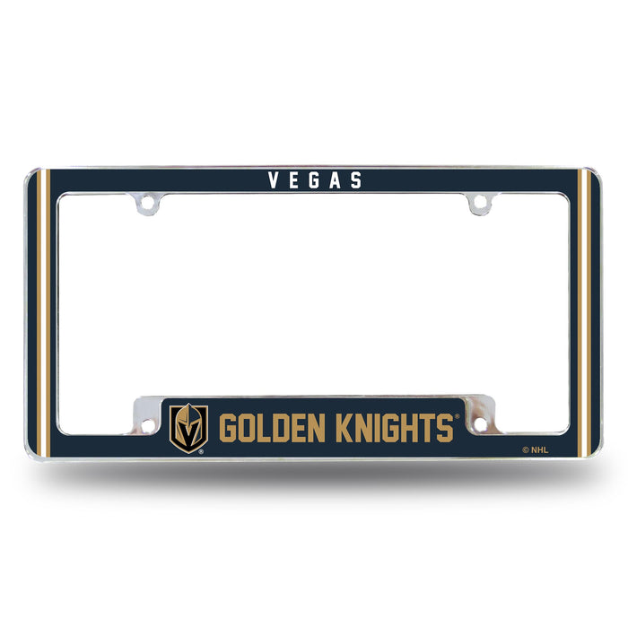 Las Vegas Golden Knights  All Over Chrome License Plate Frame