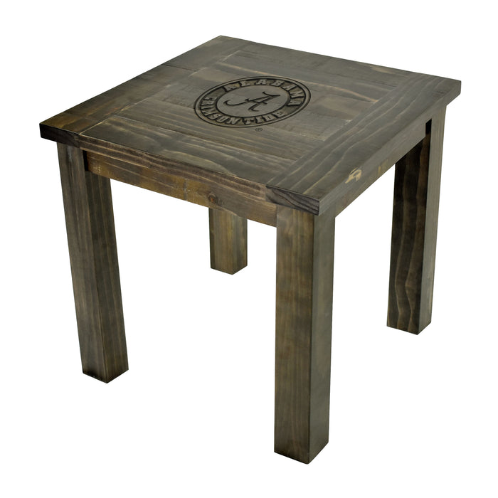 Alabama Crimson Tide Reclaimed Side Table