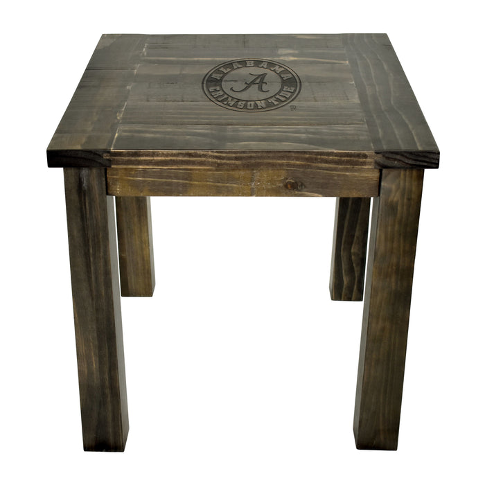 Alabama Crimson Tide Reclaimed Side Table