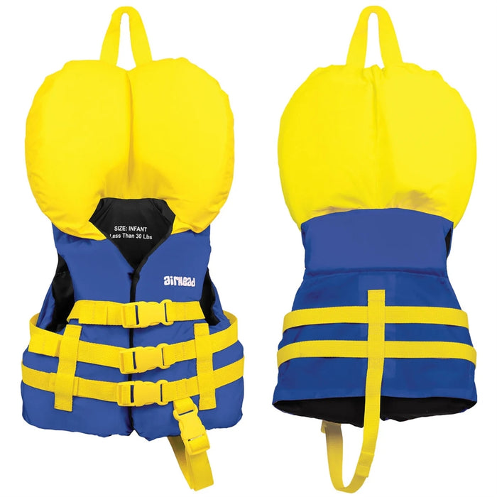 General Purpose Life Vest Soft Woven Polyester Infant Less than 30lbs Blue