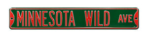 Minnesota Wild Steel Street Sign-MINNESOTA WILD AVE  30