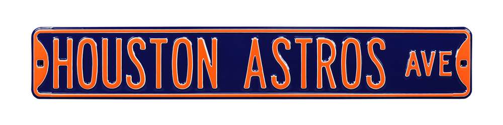 Houston Astros Steel Street Sign-HOUSTON ASTROS AVE  88