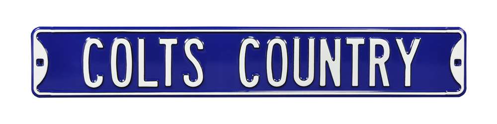 Indianapolis Colts Steel Street Sign-COLTS COUNTRY  39