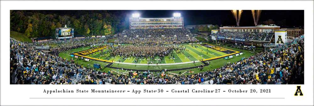 Appalachian State Mountaineers Football Panoramic Picture - Kidd Brewer Stadium  Unframed