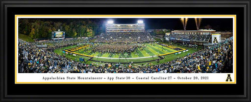 Appalachian State Mountaineers Football Panoramic Picture - Kidd Brewer Stadium  Deluxe Frame