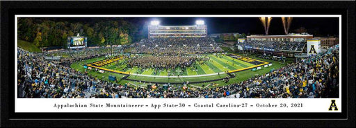 Appalachian State Mountaineers Football Panoramic Picture - Kidd Brewer Stadium  Select Frame