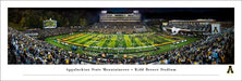 Appalachian State Mountaineers Football Run Out Panoramic Picture - Kidd Brewer Stadium Wall Decor  Unframed