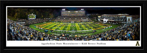 Appalachian State Mountaineers Football Run Out Panoramic Picture - Kidd Brewer Stadium Wall Decor  Select Frame