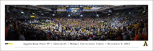 Appalachian State Mountaineers Men's Basketball Panoramic Picture - Holmes Convocation Center Fan Cave Decor  Unframed