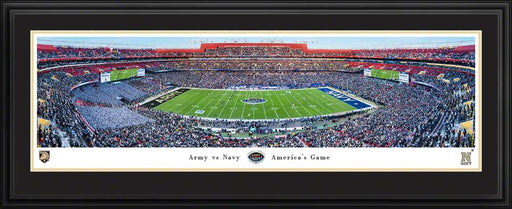 Army Black Knights vs Navy Midshipmen Football Game Panorama Print - Deluxe Frame