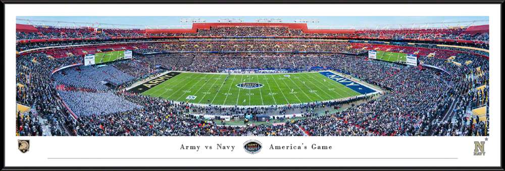 Army Black Knights vs Navy Midshipmen Football Game Panorama Print - Standard Frame