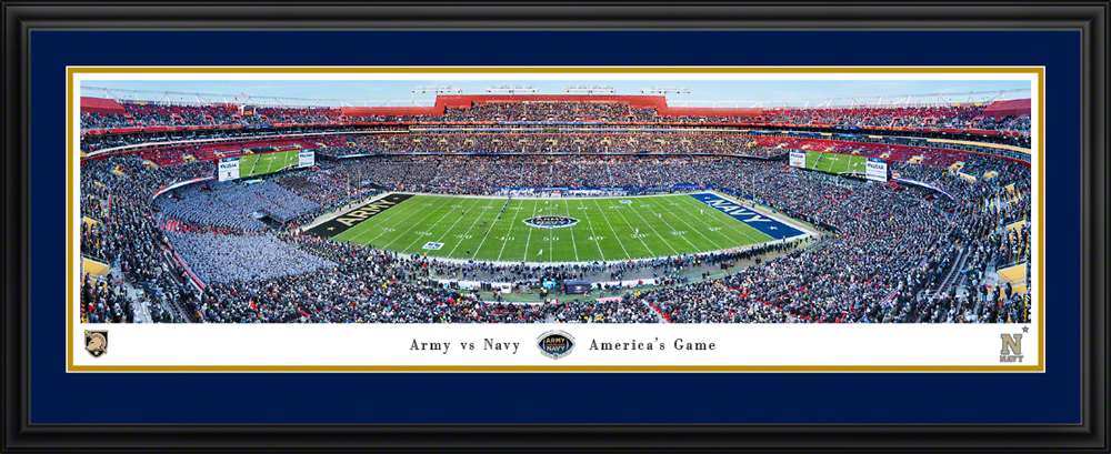 Army Black Knights vs Navy Midshipmen Football Game Panorama Print - Deluxe Frame