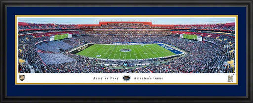 Army Black Knights vs Navy Midshipmen Football Game Panorama Print - Deluxe Frame