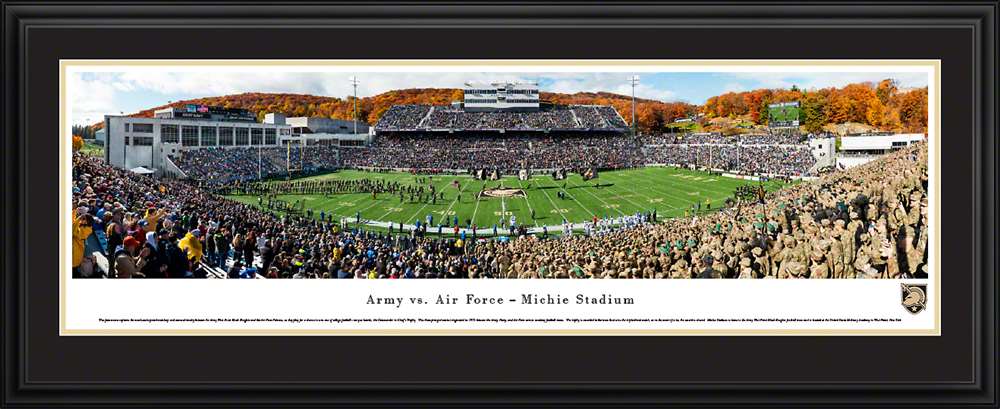 Army Black Knights Football Panoramic Poster - Michie Stadium Fan Cave Decor  Deluxe Frame