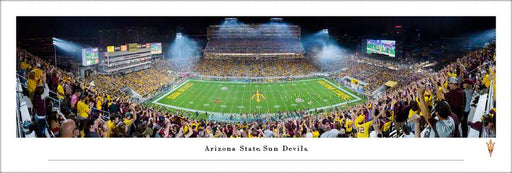 Arizona State Sun Devils Football Panoramic Picture - Sun Devil Stadium Fan Cave Decor  Unframed