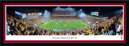 Arizona State Sun Devils Football Panoramic Picture - Sun Devil Stadium Fan Cave Decor  Select Frame