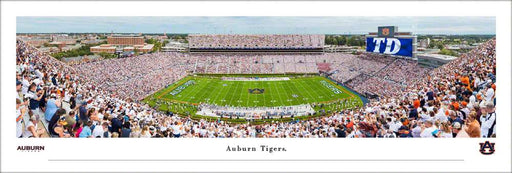 Auburn Tigers Football Panoramic Picture - Jordan-Hare Stadium Fan Cave Decor  Unframed