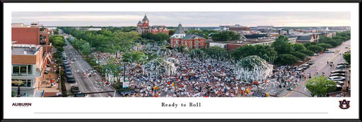 Auburn Oaks Panoramic Picture - Ready to Roll - Fan Cave Decor  Standard Frame