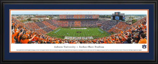 Auburn Tigers Football Panoramic Picture - Jordan-Hare Stadium Panorama  Deluxe Frame