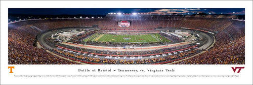 2016 Battle at Bristol Panoramic Picture - Tennessee Volunteers vs. Virginia Tech Hokies  Unframed