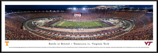 2016 Battle at Bristol Panoramic Picture - Tennessee Volunteers vs. Virginia Tech Hokies  Standard Frame