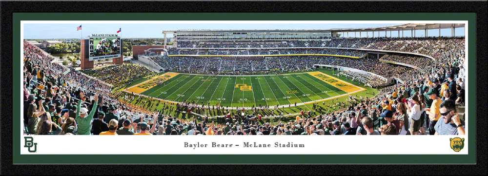 Baylor Bears Football Panoramic Poster - McLane Stadium  Select Frame