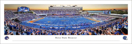 Boise State Broncos Panoramic Picture - Albertsons Stadium Fan Cave Decor  Unframed