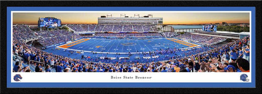 Boise State Broncos Panoramic Picture - Albertsons Stadium Fan Cave Decor  Select Frame