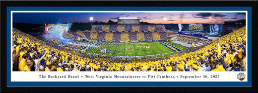 2023 Backyard Brawl - West Virginia Mountaineers vs. Pittsburgh Panthers Football Panoramic Picture  Select Frame