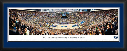 Brigham Young Cougars Panoramic - Marriott Center Picture - Basketball  Deluxe Frame