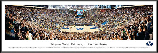 Brigham Young Cougars Panoramic - Marriott Center Picture - Basketball  Standard Frame