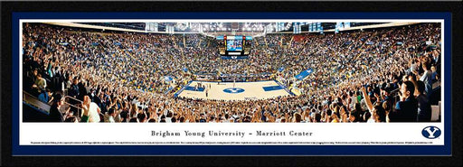 Brigham Young Cougars Panoramic - Marriott Center Picture - Basketball  Select Frame